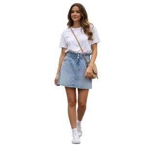 Jolt Denim Skirt